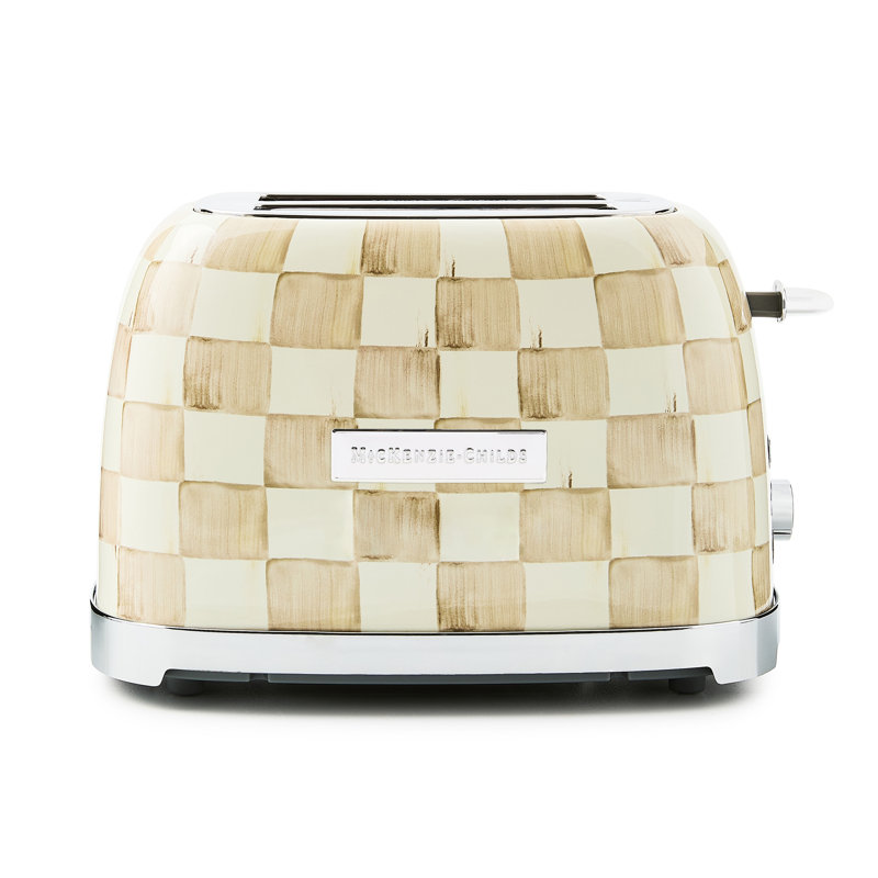 Mocha Check 2-Slice Toaster, Mocha