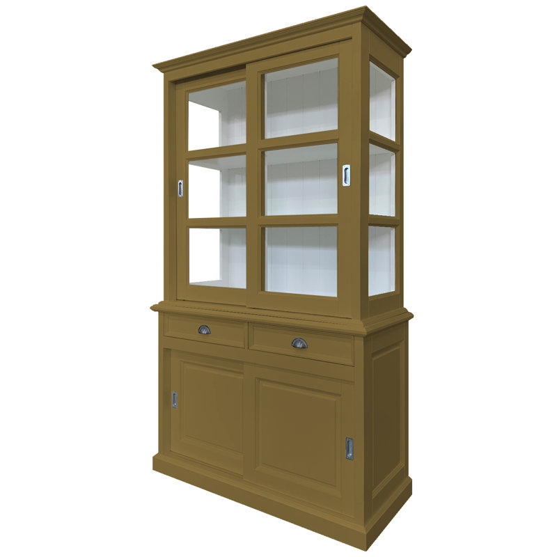 Babetta Display Cabinet, Green Brown