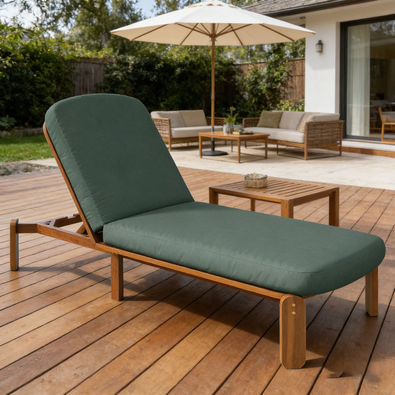 Chaise longue d'extérieur ajustable, Green