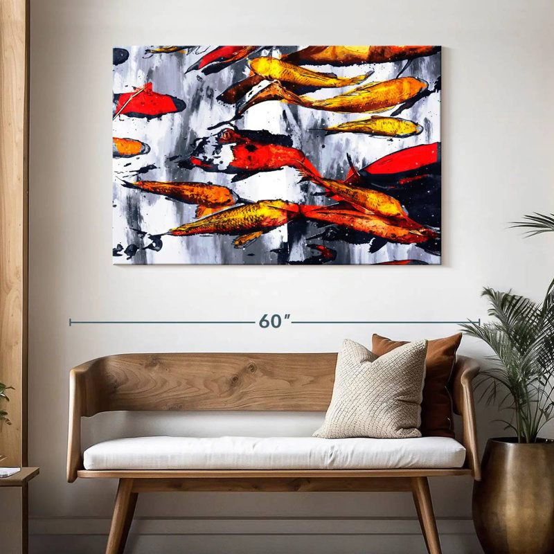 Brampt Koi Fish Galore, H 32 po x l 48 po
