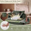 Fauteuil d'appoint surdimensionné en chenille de 102 cm avec repose-pieds, fauteuil lounge à assise profonde-1814967329