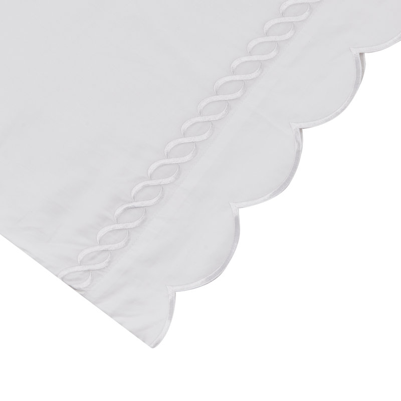 Rei Pillowcases, 2 King Pillowcases, White