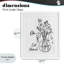 «Get N nu Flower Contour», impression sous verre encadrée-18175202-18175203
