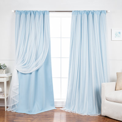 Harborcreek Solid Color Blackout Thermal Rod Pocket Curtain Panels