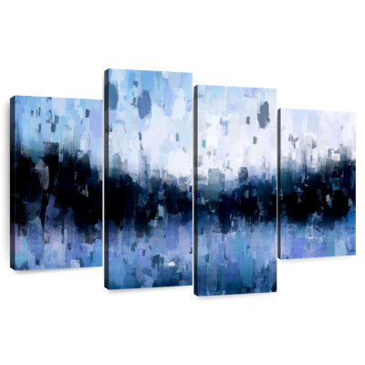 Bleu marine abstrait Avery
