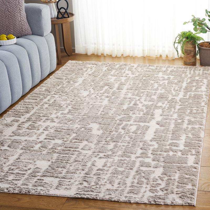Comisha Shag 900 Performance Abstract Rug, Rectangle 5'3" x 7'6"