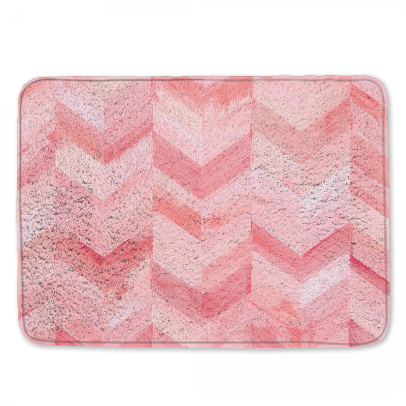 Tapis de bain Pink, L 34 po x L 21 po