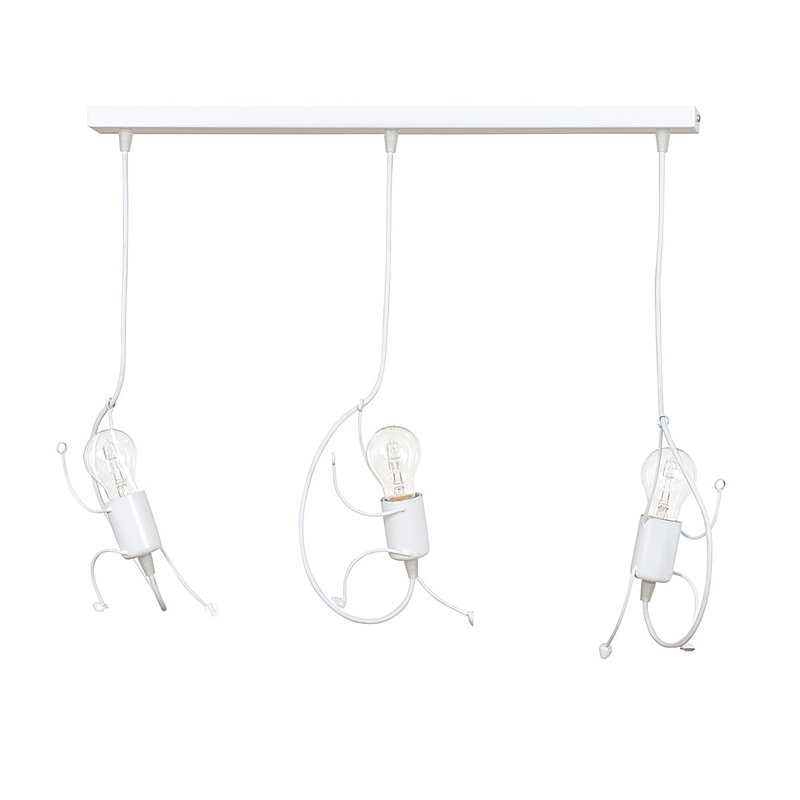 Pascual 3 - Light Unique/Statement Pendant, White