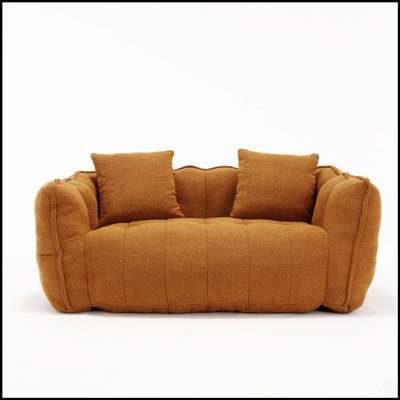 Fauteuil à billes doux avec noyau en mousse haute résilience pour deux, parfait pour les jeux en famille, la lecture et regarder la télévision