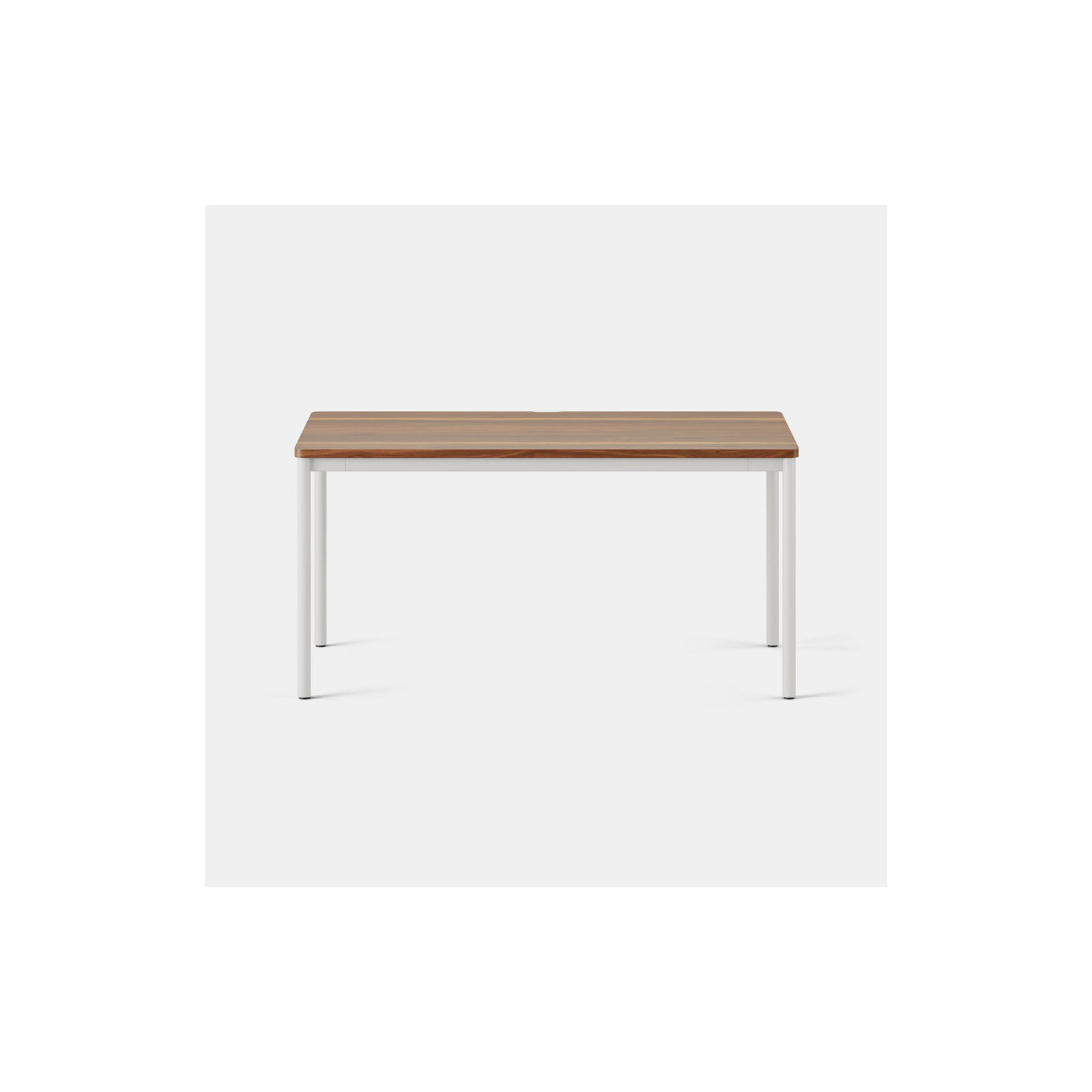 28.5" H x 58" W x 27" D, Walnut, White