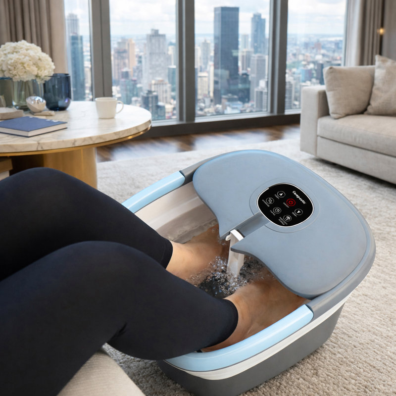 Carepeutic Foldaway Automatic Foot Spa Bath Massager