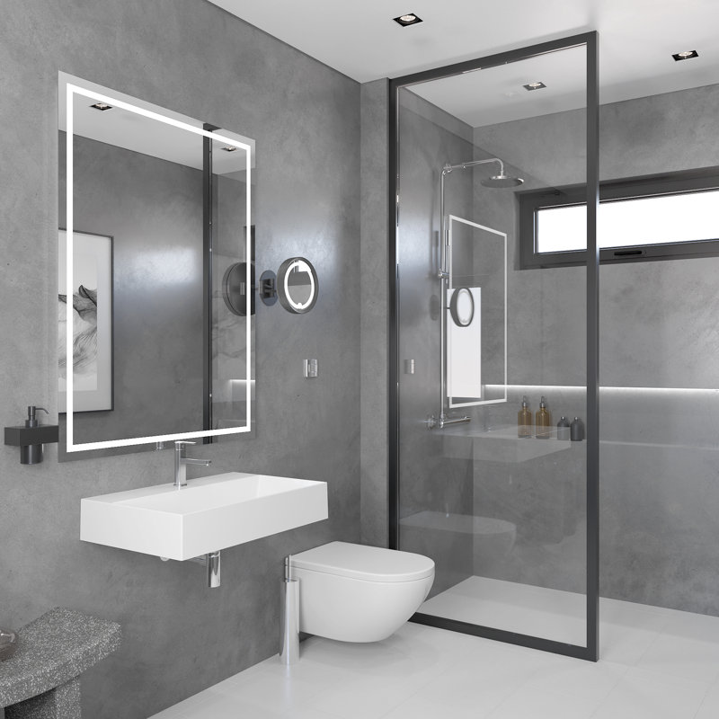 Nantucket Sinks Newport 28'' White Fireclay Rectangular Wall Mount Bathroom Sink with Overflow