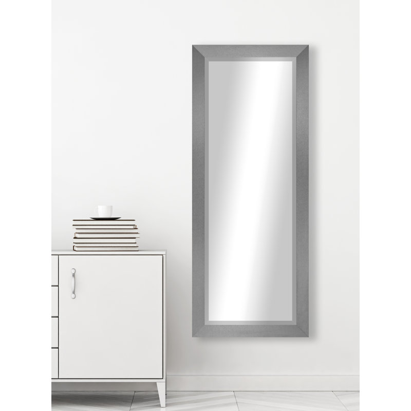 Henslee Mirror, Silver Tungsten, 63.5" H x 25.5" W