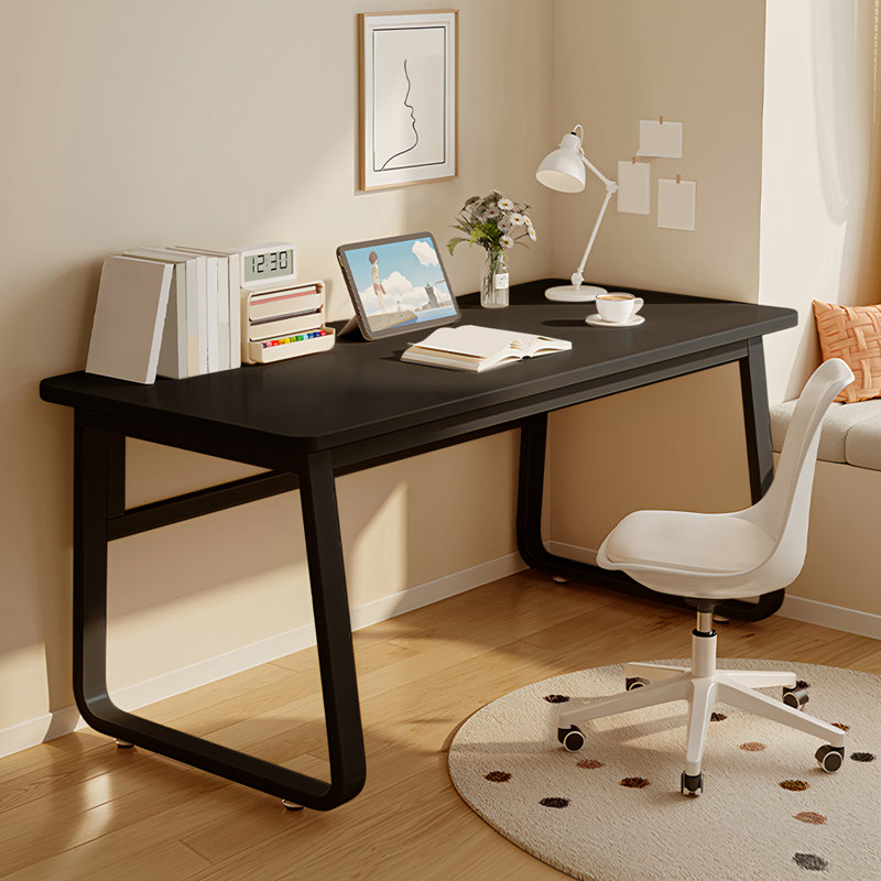 XUEGW - Bureau d'écriture simple et moderne de 55 pouces convenant à un bureau et à un coin de chambre, noir, 55.12, Black