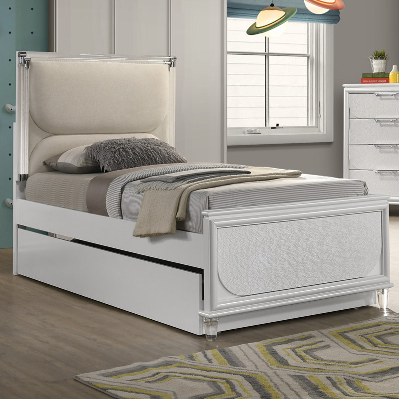 Lit plateforme Humberto Led, Simple