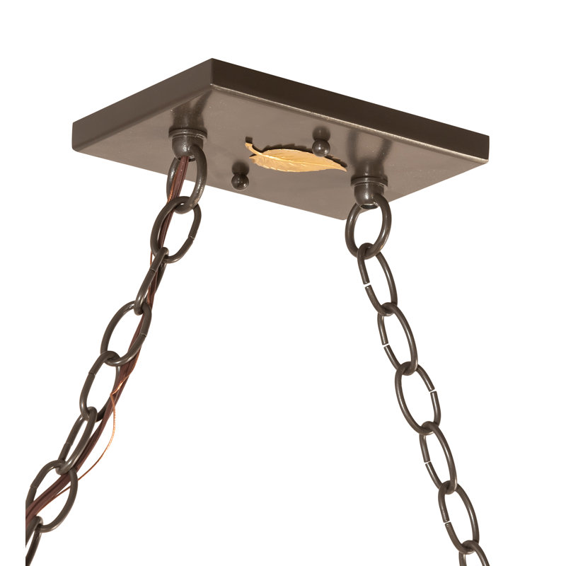Luminaire suspendu linéaire pour table de billard 9 lumières Old Forge