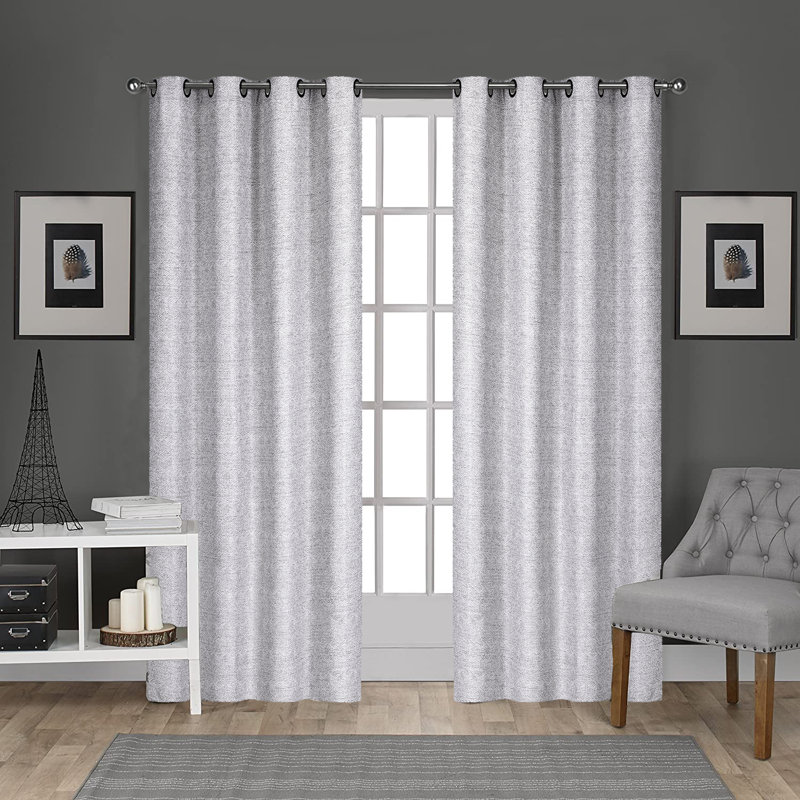 Paire de rideaux semi-transparents avec œillets Ryeland