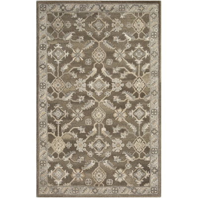 Tapis brun foncé / gris anthracite Soho