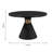 Rizzi Acacia Round Unfinished Solid Wood Top Dining Table-1152965037