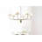 6-Light Minimalist French Chandelier- Brushed Brass-1257094047
