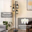 Lampe sur pied 3 lumières, à intensité variable avec interrupteur au pied, cages suspendues industrielles, ampoules DEL incluses-1764474975-1791500163