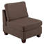 Ensemble de canapé modulaire modulaire 6 pièces Mobilier de salon en U noir café en lin 2X-1948437972