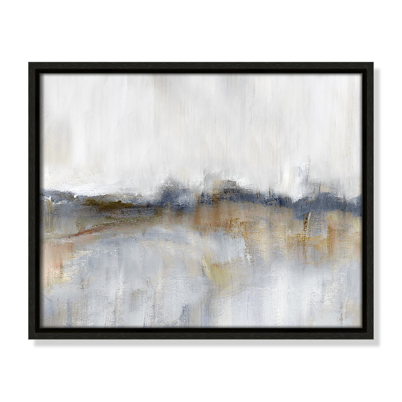 Autumnal Tide by Nan - Floater Frame Print on Canvas, 12.5'' H x 15.5'' W x 2'' D, Espresso Framed