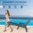 Outdoor HDPE Chaise Lounge with Rolling Wheels, Oversize HDPE 5-Position Pool Lounge Chairs, Pool Lounges Chairs-496343269