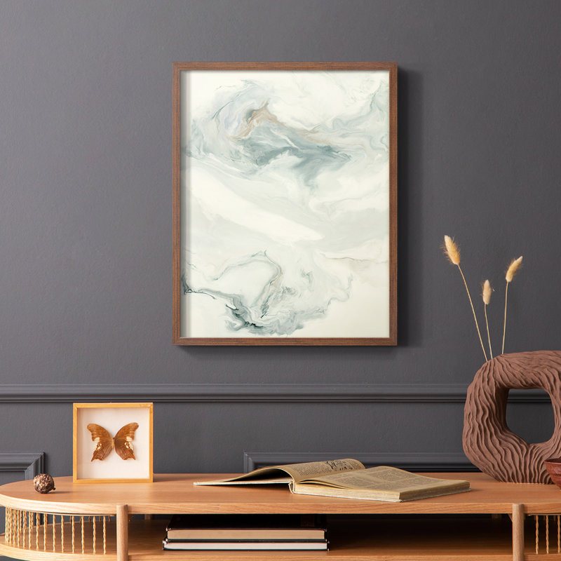 Reproduction encadrée sans titre - bois massif, Brun, H 14 po x l 11 po
