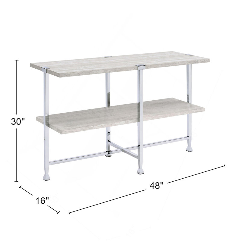 Unique Half-Moon Sofa Table With Sturdy Construction And Practical Design