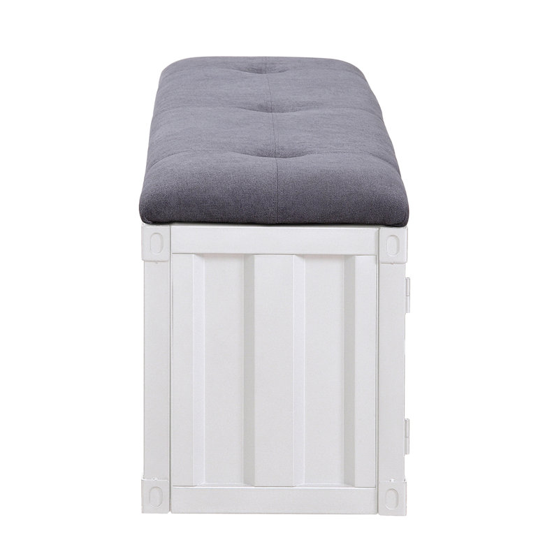 Storage Bench, White
