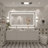 Molly Black Metal Framed LED Front Light and Backlit Anti-Fog Wall Bathroom/ Vanity Mirror-143579579