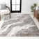 Olvin Contemporary Glam Abstract Marble Brown/Gray Rug
