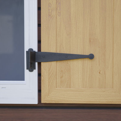 Charnière de porte simple à fixation en surface H 3,5 po x l 12 po