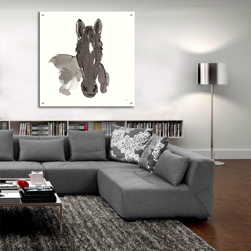 «Horse Portrait IV» par Chris Paschke, H 36 po x l 36 po x P 0,2 po