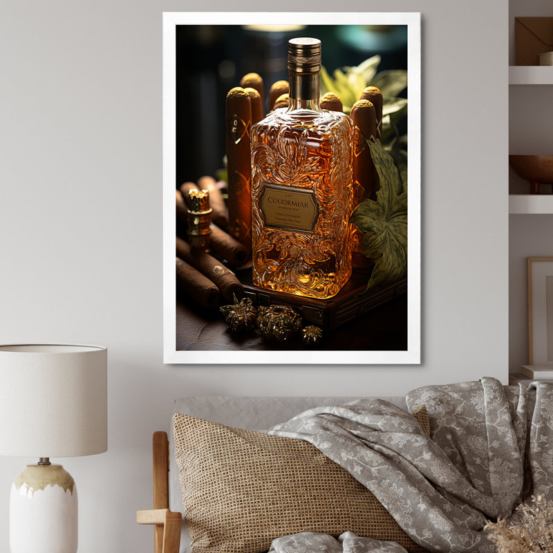 Cuba Cigar Expression III, reproduction d'art sur toile, H 40 po x l 30 po x P 1,5 po, Cadre simple blanc