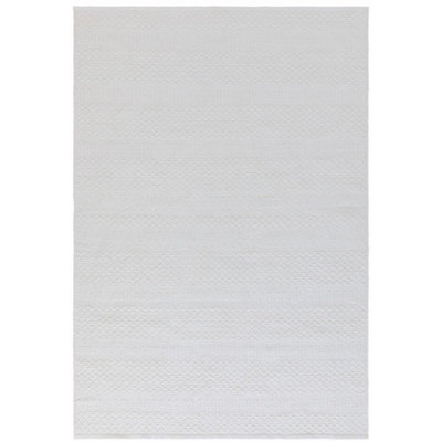 Beaston Geometric Hand Knotted Flokati Indoor / Outdoor Area Rug