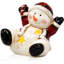 Ensemble de 4 mini-figurines de bonhomme de neige décoratives de Noël