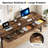 Tayesha 78.74'' W Double Computer Desk, Two Person Desk with 3 Drawers & 4 Hooks-1736158723