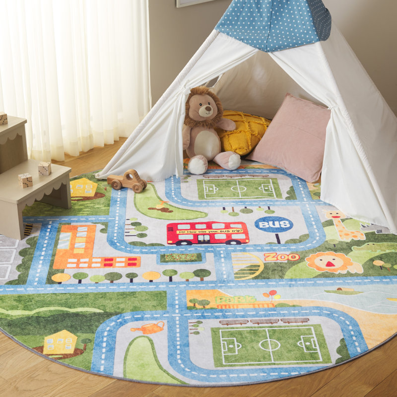 Tapis pour enfant Santa Monica, Rond 6 pi