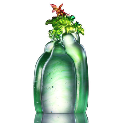 Sculpture florale élégance papillon et gourde