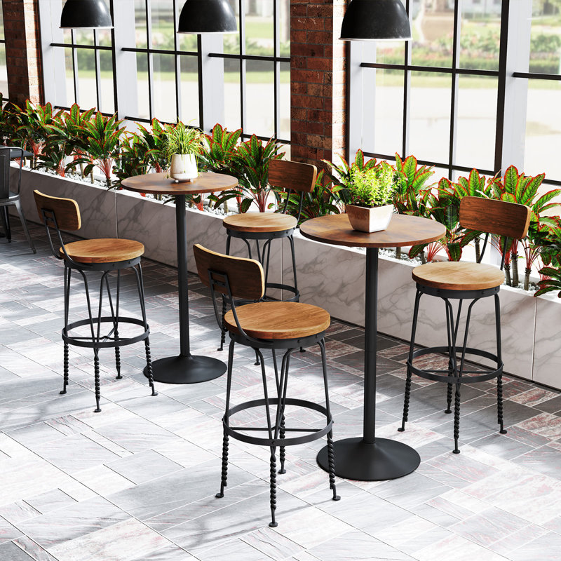 Round Metal Base Dining Table