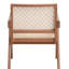 Chaise d'appoint naturelle et en bois pour un look intemporel dans l'espace de salle à manger élégant en bois beige