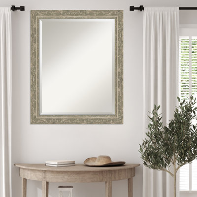 Filigree Beveled Framed Wall Mirror