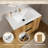 30" & 36" Wall-Mounted Floating Single Bathroom Vanity Set With White Integrated Ceramic Sink And Vertical Fluted Drawers (Hardware Included)-472808525-472808524