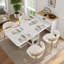 Table de salle à manger extensible de 188 cm (74 pouces), équipée d'une prise électrique, de roulettes verrouillables et d'un petit meuble de rangement, avec un îlot de cuisine coulissant et une surface en imitation marbre.-875583386