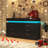 Hawah 6 Drawer Dresser (Two Sizes Available) with Charging Station and LED Light Strip-1155279308