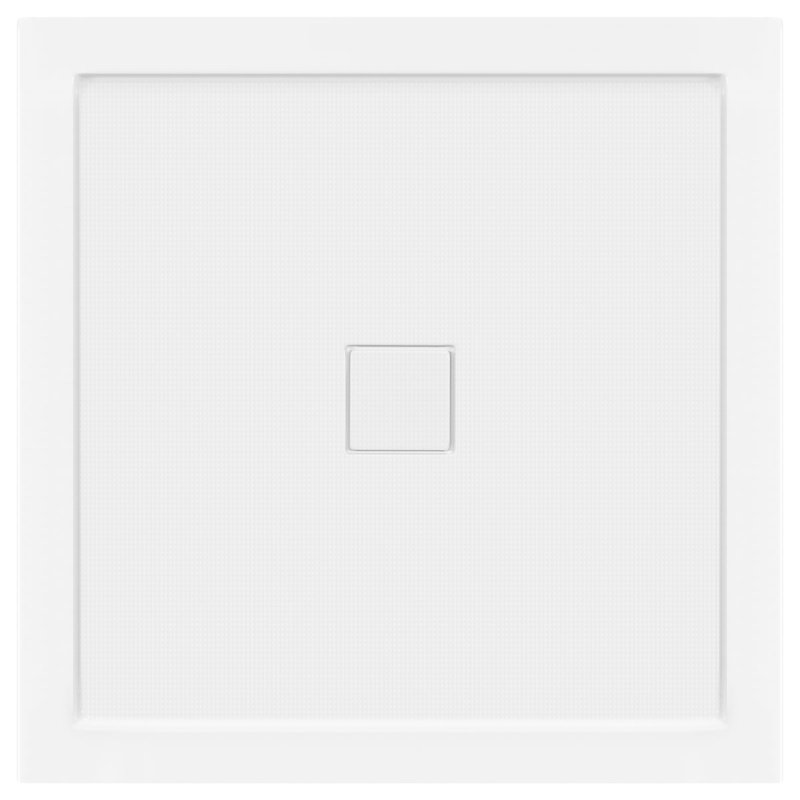 36'' Glossy White Acrylic Square Shower Base with Center Drain