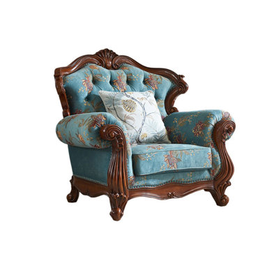 European-style pastoral fabric chair