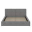Grand lit tapissier au sol en velours-102533748